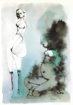 Lonor Fini, Composition, Histoire D'O, Lithograph