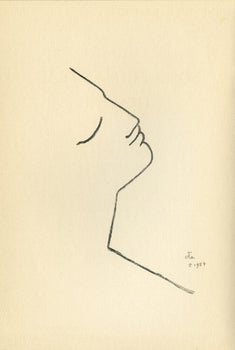 Jean Cocteau, Composition, Sous Le Manteau De Feu, Lithograph