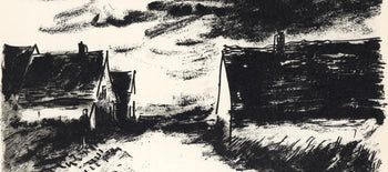 Maurice De Vlaminck, Maisons Dans La Beauce, Lithograph