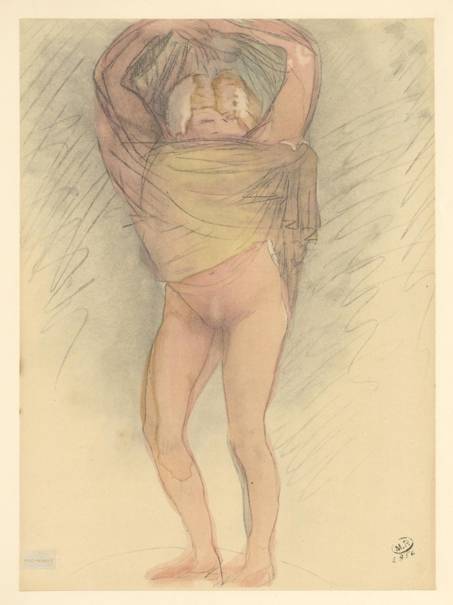 Auguste Rodin, Composition, La Varende, Rodin, Lithograph