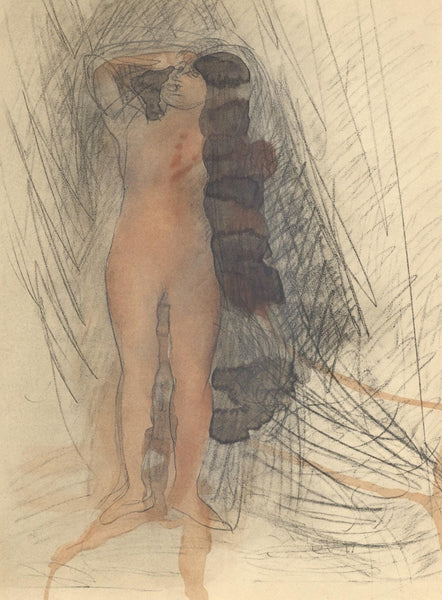 Lithograph - Auguste Rodin - Composition - La Varende - Rodin