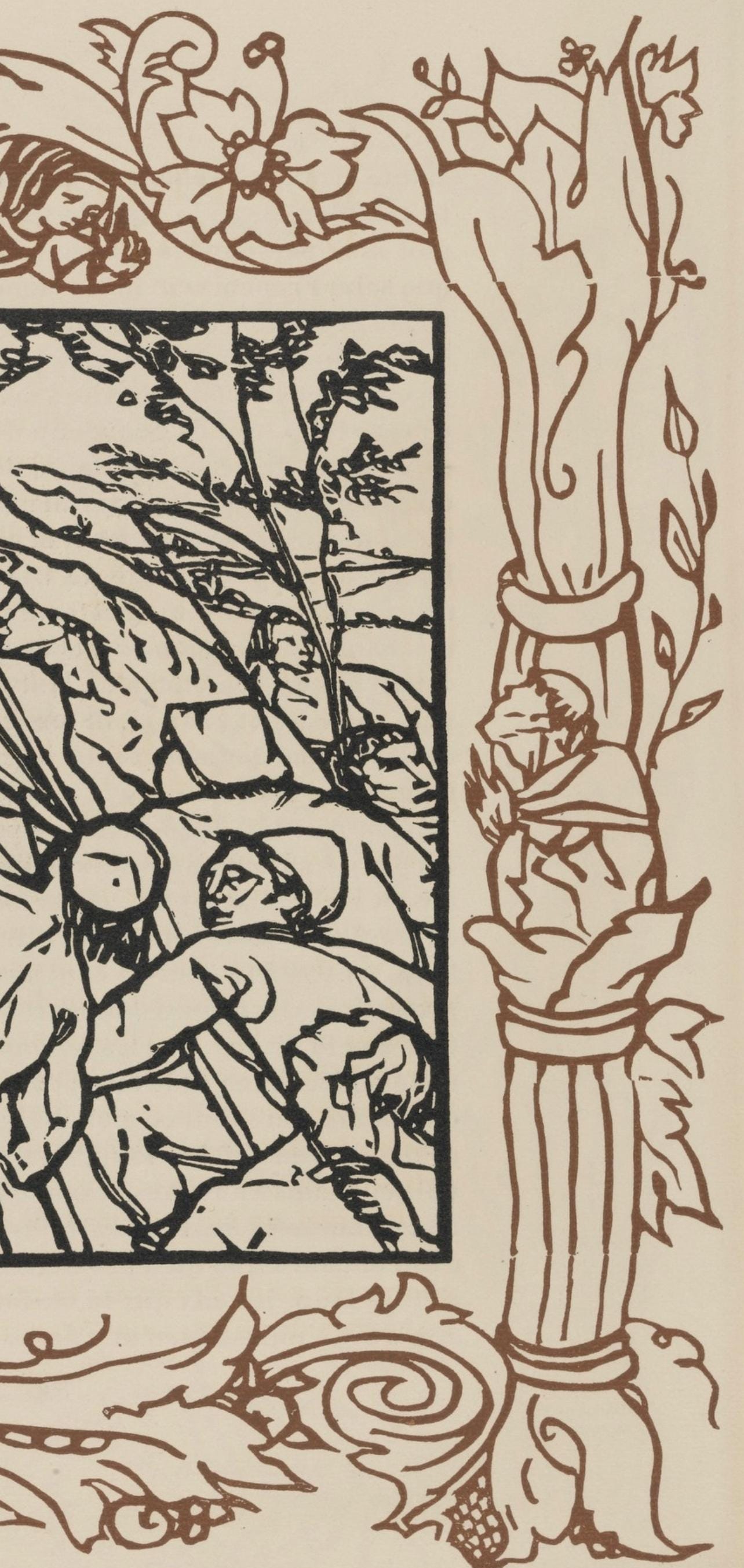 Mile Bernard, Composition (Morane, No. 100), Les Petites Fleurs De St. Franoise, Woodcut