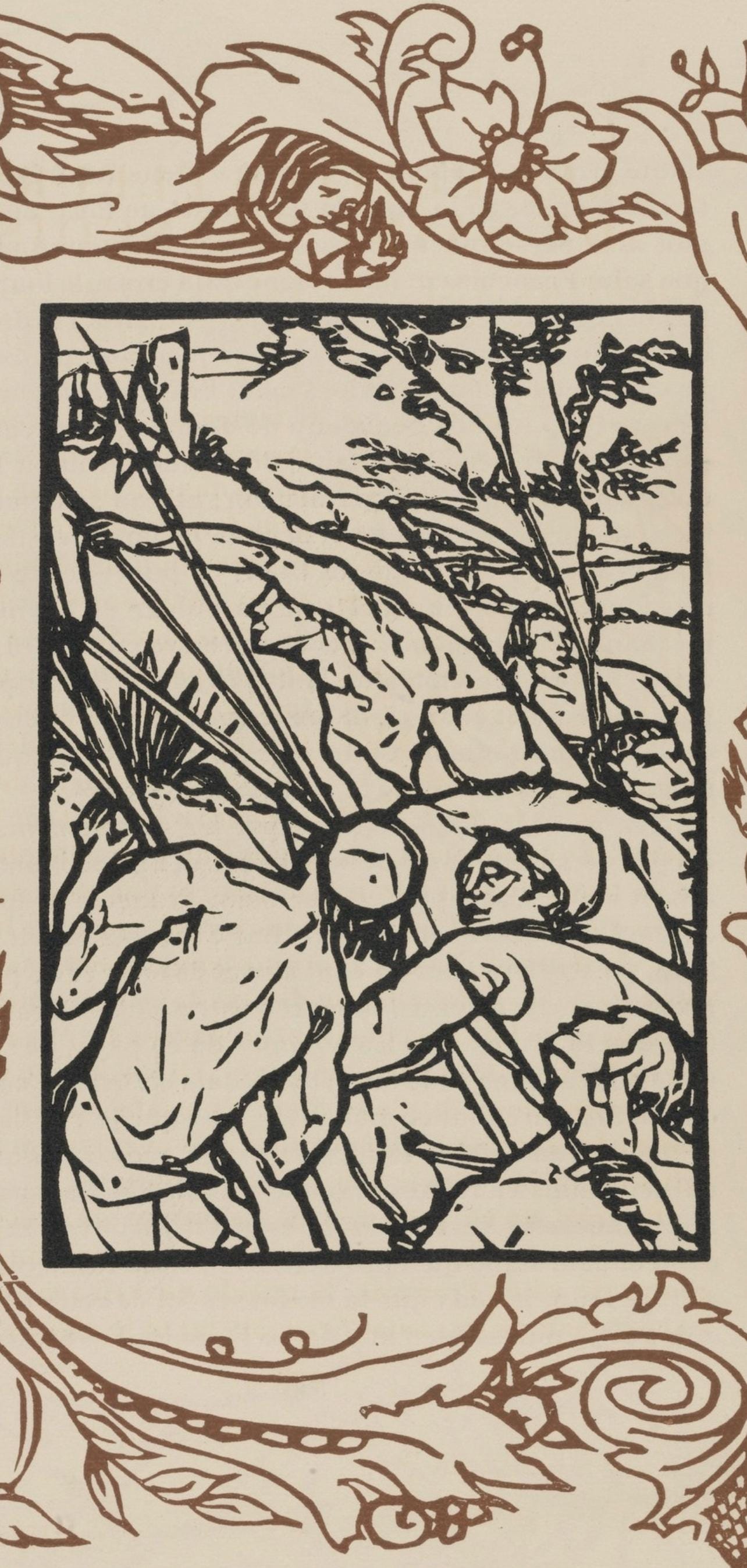 Mile Bernard, Composition (Morane, No. 100), Les Petites Fleurs De St. Franoise, Woodcut
