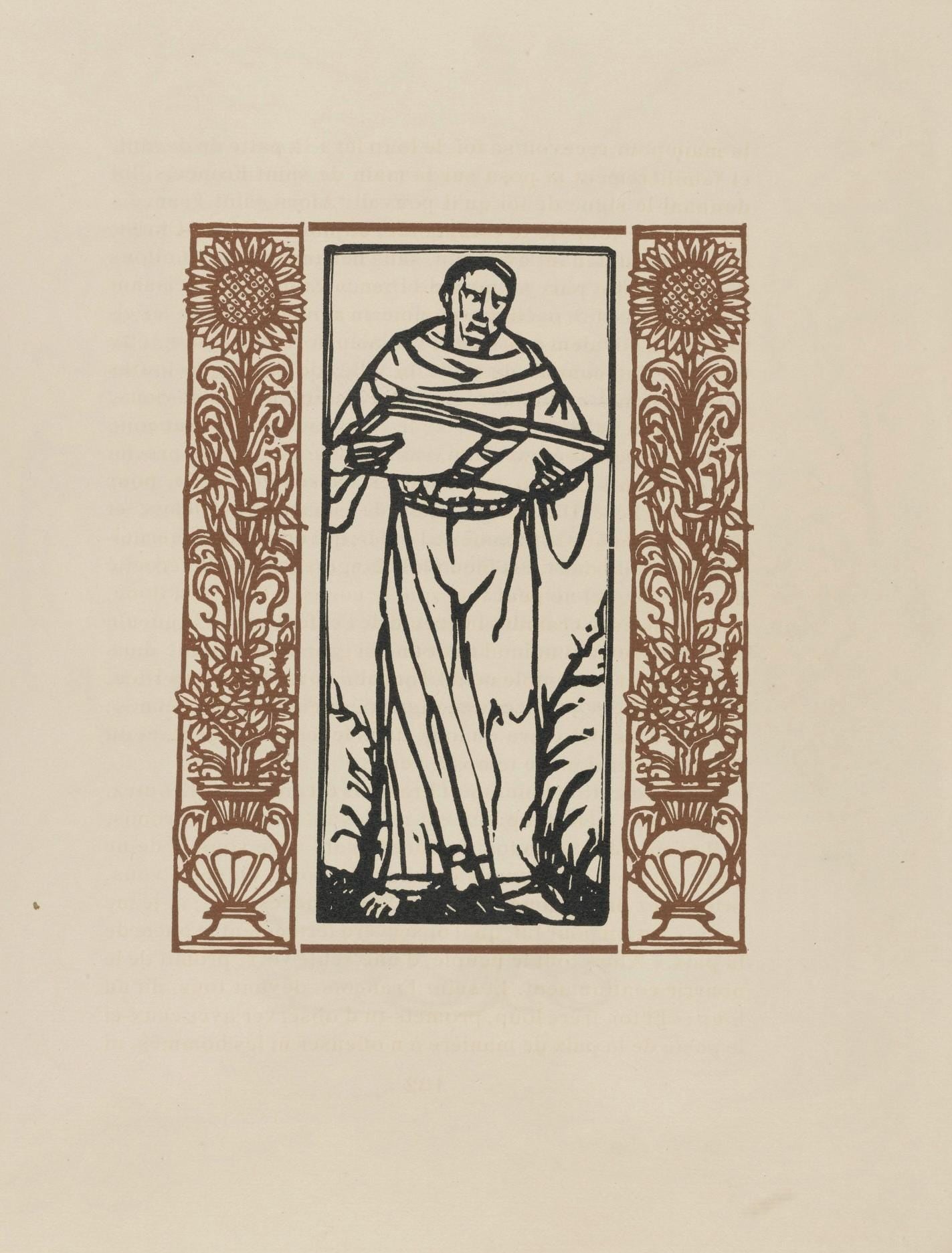 Mile Bernard, Composition (Morane, No. 100), Les Petites Fleurs De St. Franoise, Woodcut