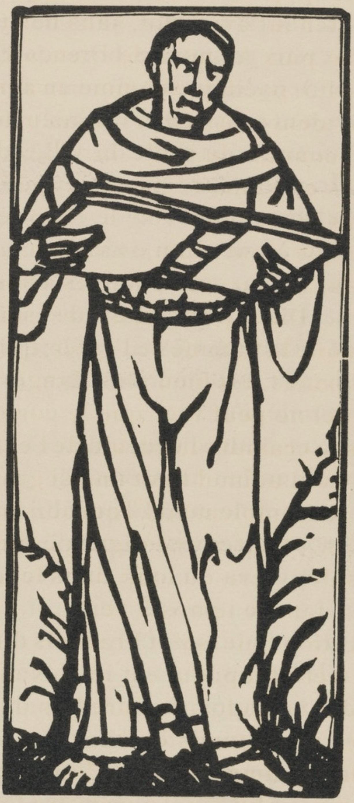 Mile Bernard, Composition (Morane, No. 100), Les Petites Fleurs De St. Franoise, Woodcut