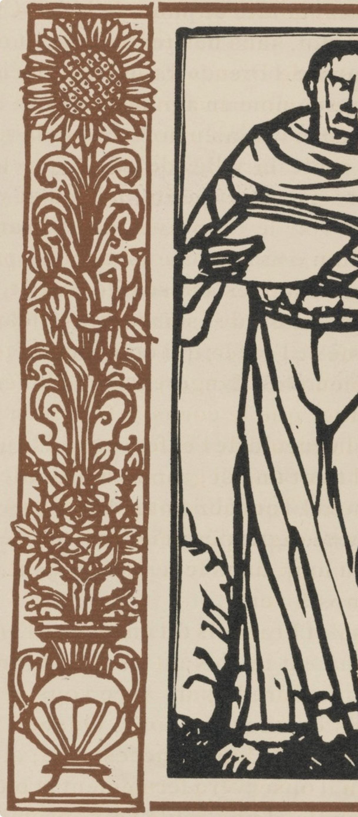 Mile Bernard, Composition (Morane, No. 100), Les Petites Fleurs De St. Franoise, Woodcut