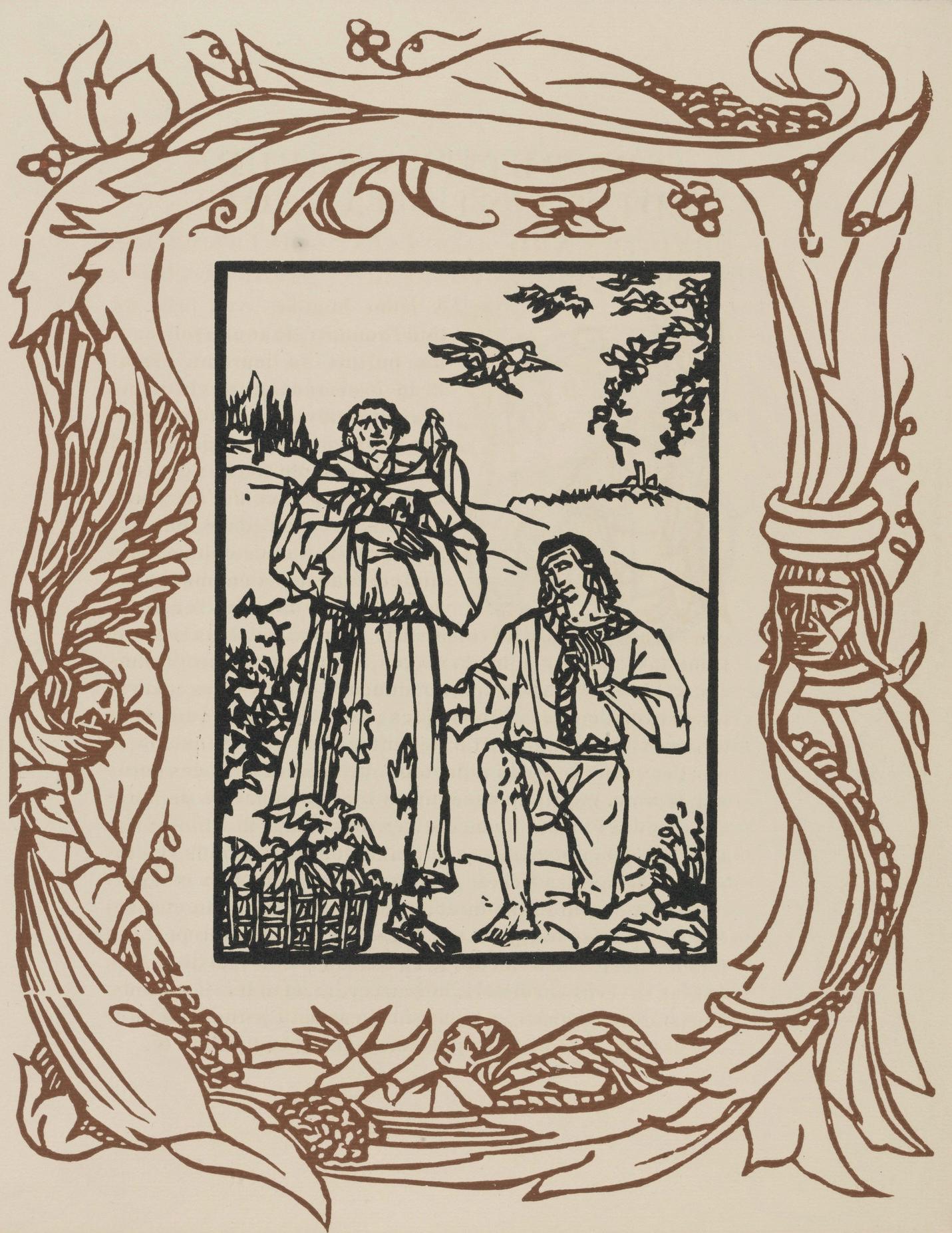 Mile Bernard, Composition (Morane, No. 100), Les Petites Fleurs De St. Franoise, Woodcut