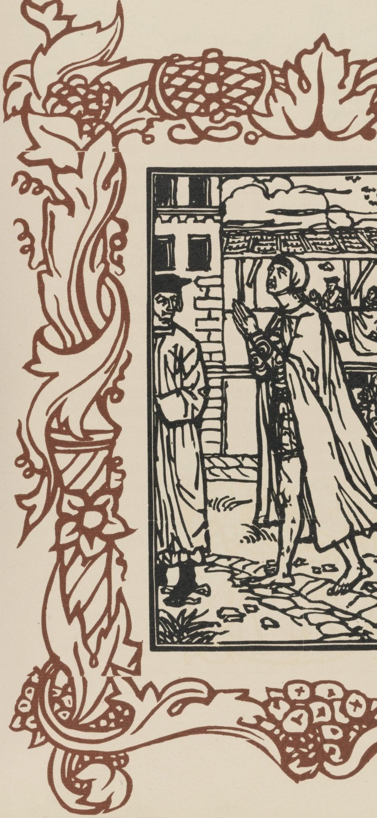 Mile Bernard, Composition (Morane, No. 100), Les Petites Fleurs De St. Franoise, Woodcut