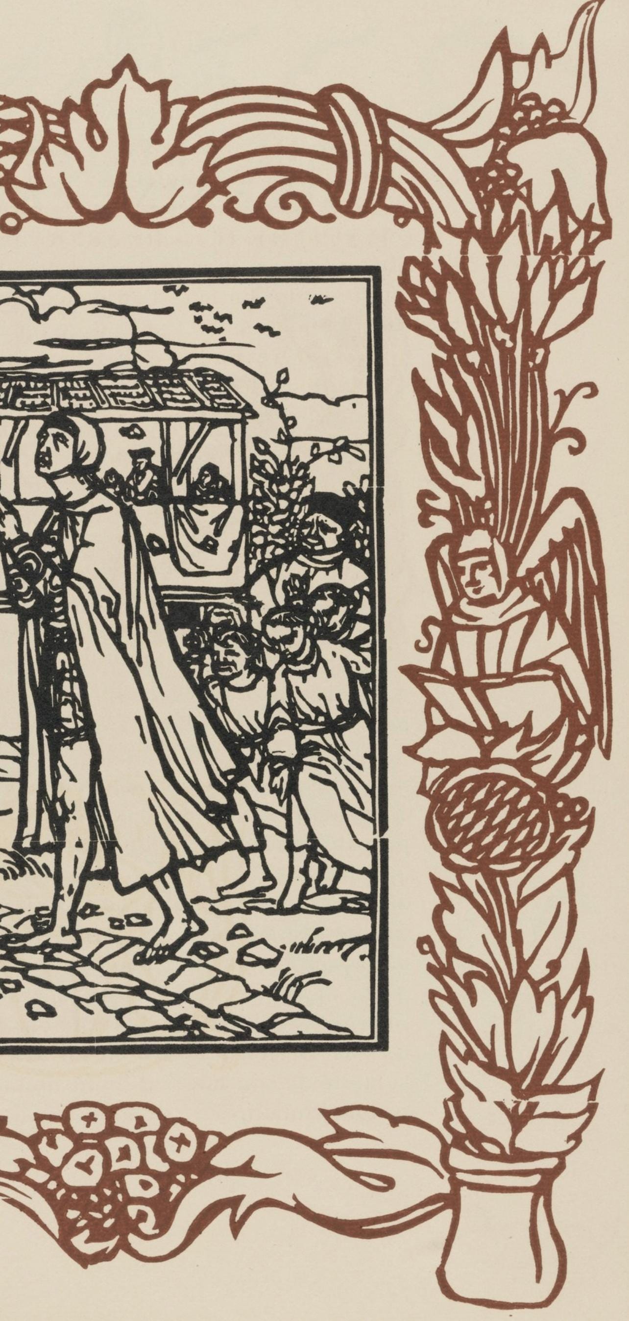 Mile Bernard, Composition (Morane, No. 100), Les Petites Fleurs De St. Franoise, Woodcut