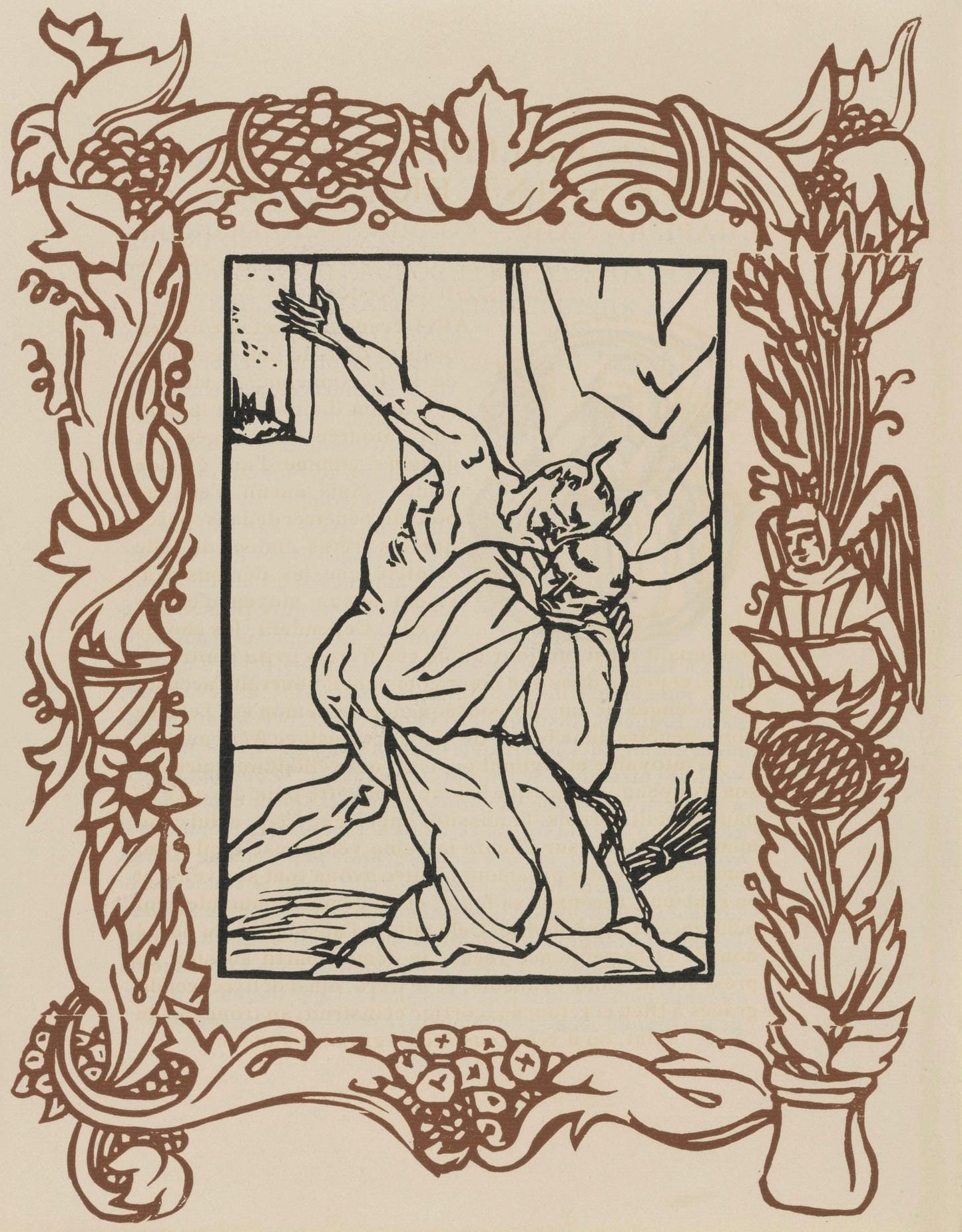 Mile Bernard, Composition (Morane, No. 100), Les Petites Fleurs De St. Franoise, Woodcut