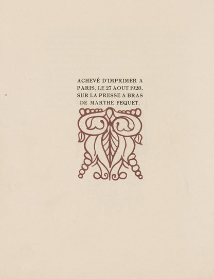 Mile Bernard, Composition (Morane, No. 100), Les Petites Fleurs De St. Franoise, Woodcut