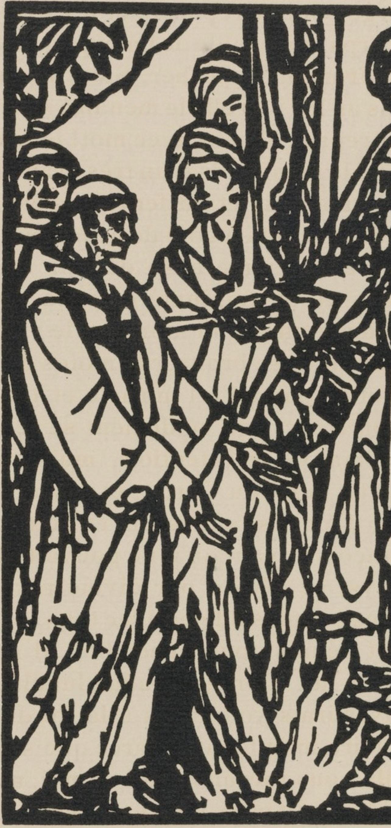 Mile Bernard, Composition (Morane, No. 100), Les Petites Fleurs De St. Franoise, Woodcut