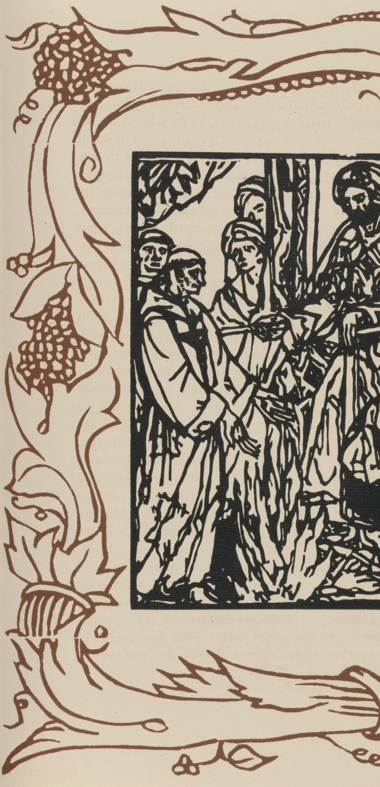 Mile Bernard, Composition (Morane, No. 100), Les Petites Fleurs De St. Franoise, Woodcut