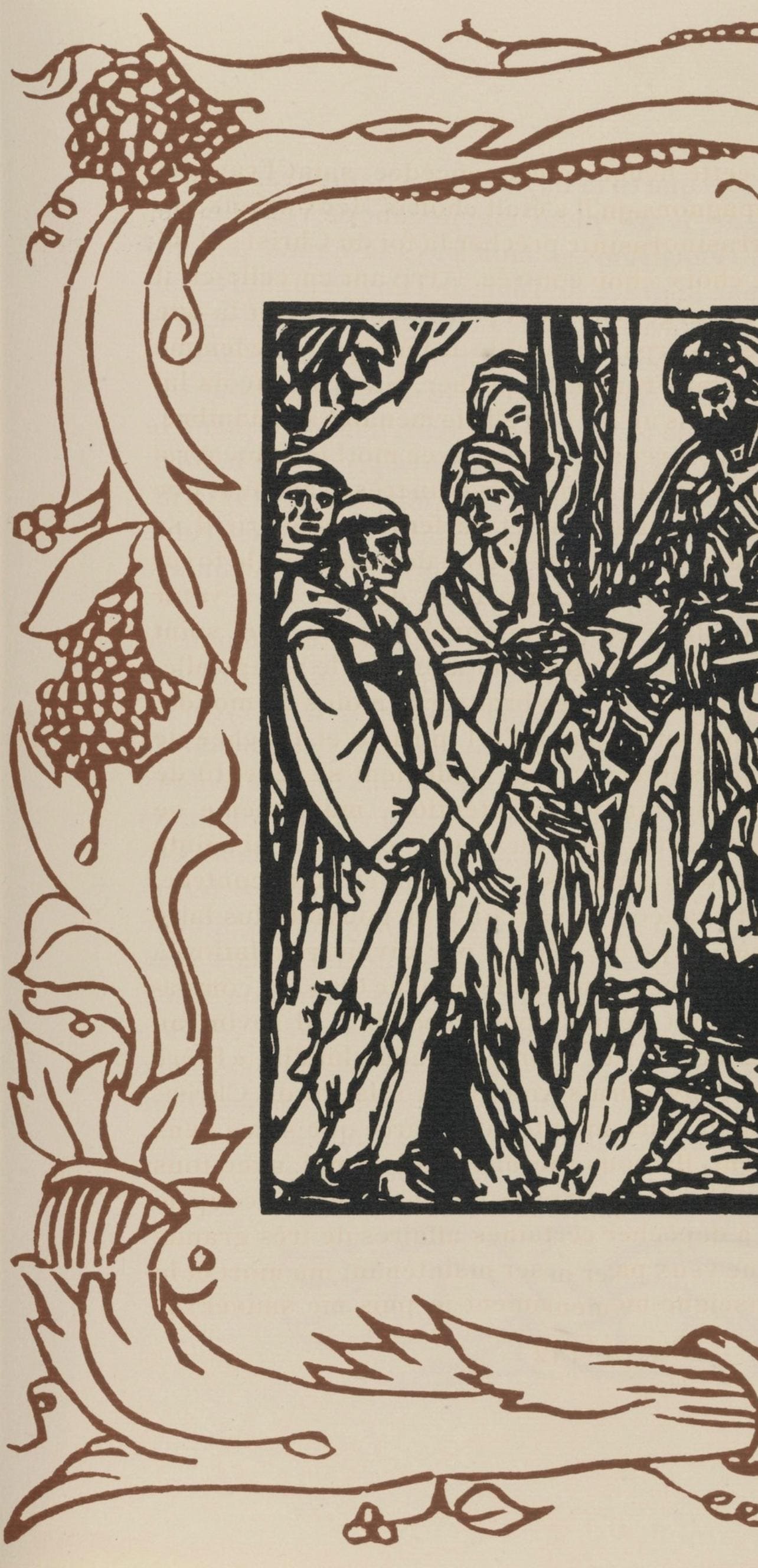 Mile Bernard, Composition (Morane, No. 100), Les Petites Fleurs De St. Franoise, Woodcut