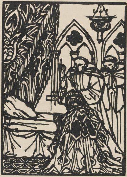 Mile Bernard, Composition (Morane, No. 100), Les Petites Fleurs De St. Franoise, Woodcut