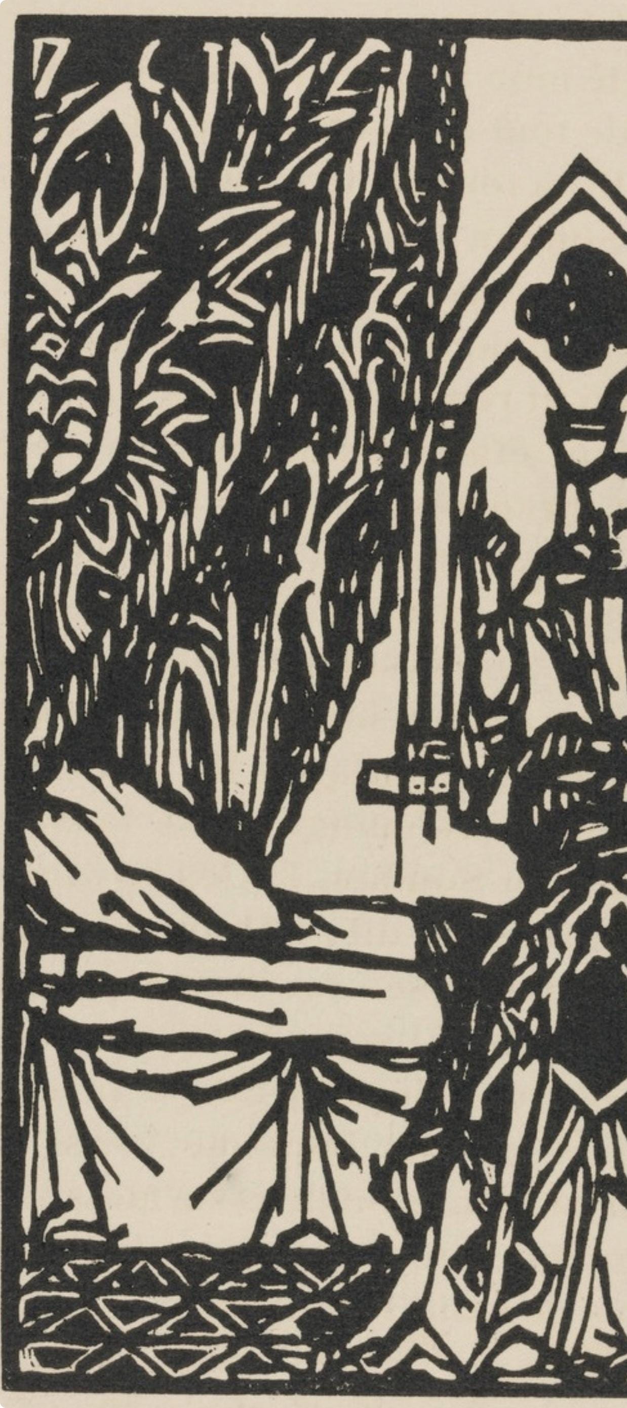 Mile Bernard, Composition (Morane, No. 100), Les Petites Fleurs De St. Franoise, Woodcut