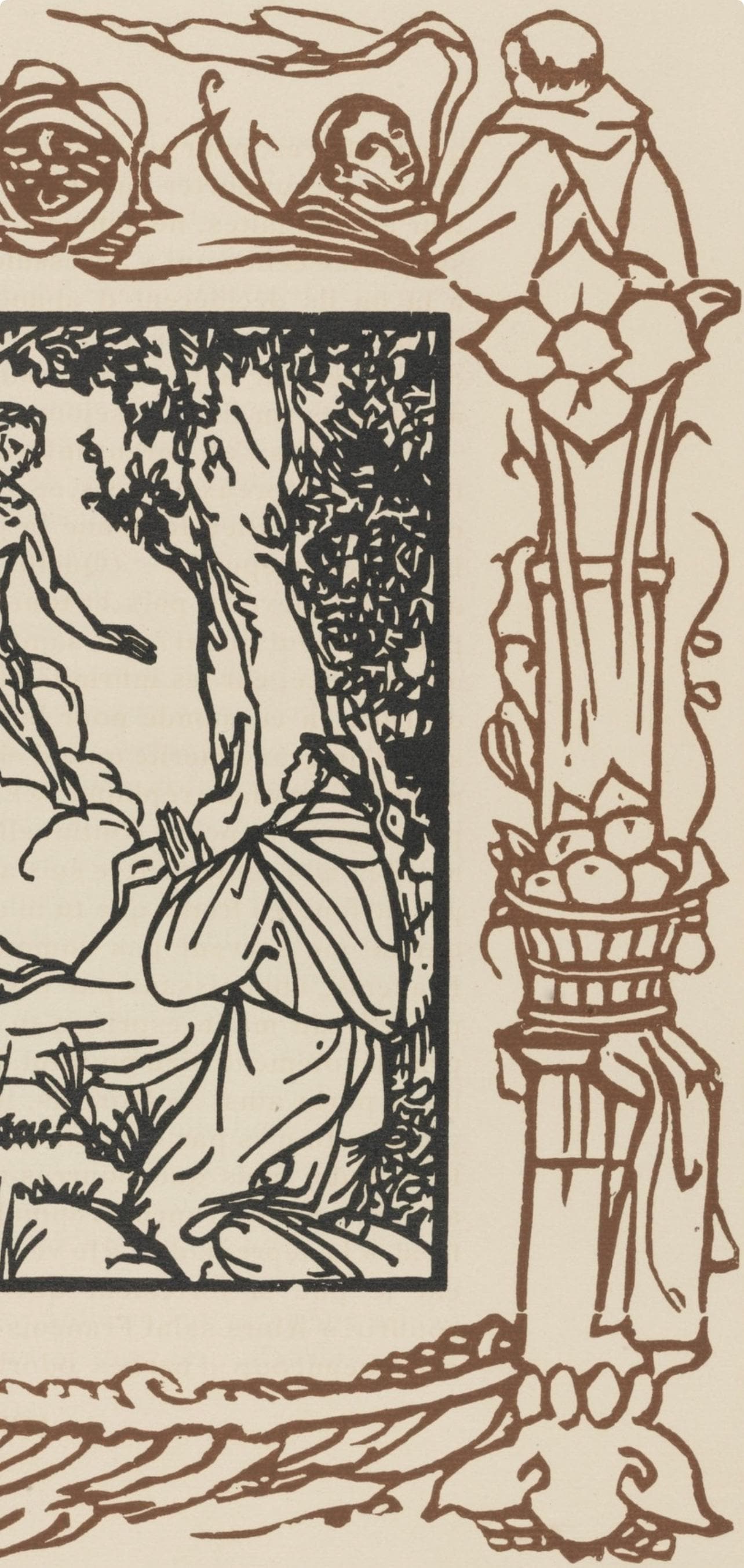 Mile Bernard, Composition (Morane, No. 100), Les Petites Fleurs De St. Franoise, Woodcut