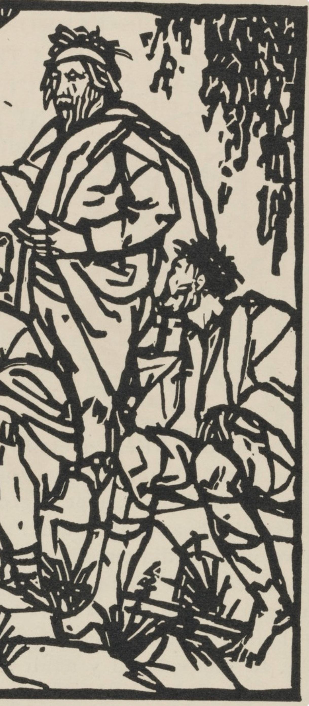 Mile Bernard, Composition (Morane, No. 100), Les Petites Fleurs De St. Franoise, Woodcut