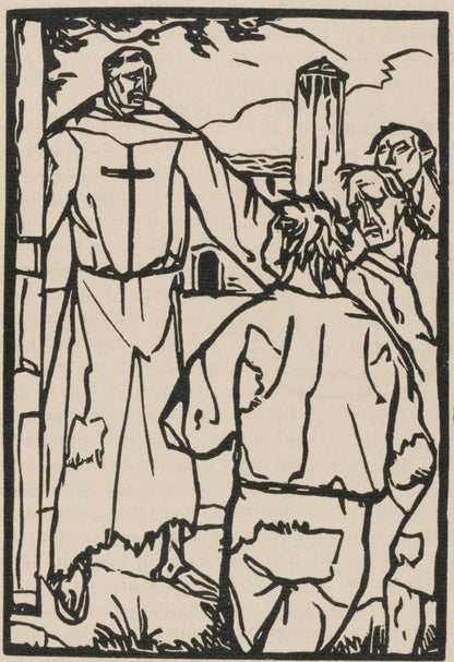 Mile Bernard, Composition (Morane, No. 100), Les Petites Fleurs De St. Franoise, Woodcut