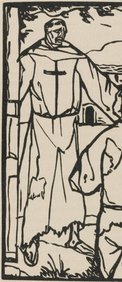 Mile Bernard, Composition (Morane, No. 100), Les Petites Fleurs De St. Franoise, Woodcut