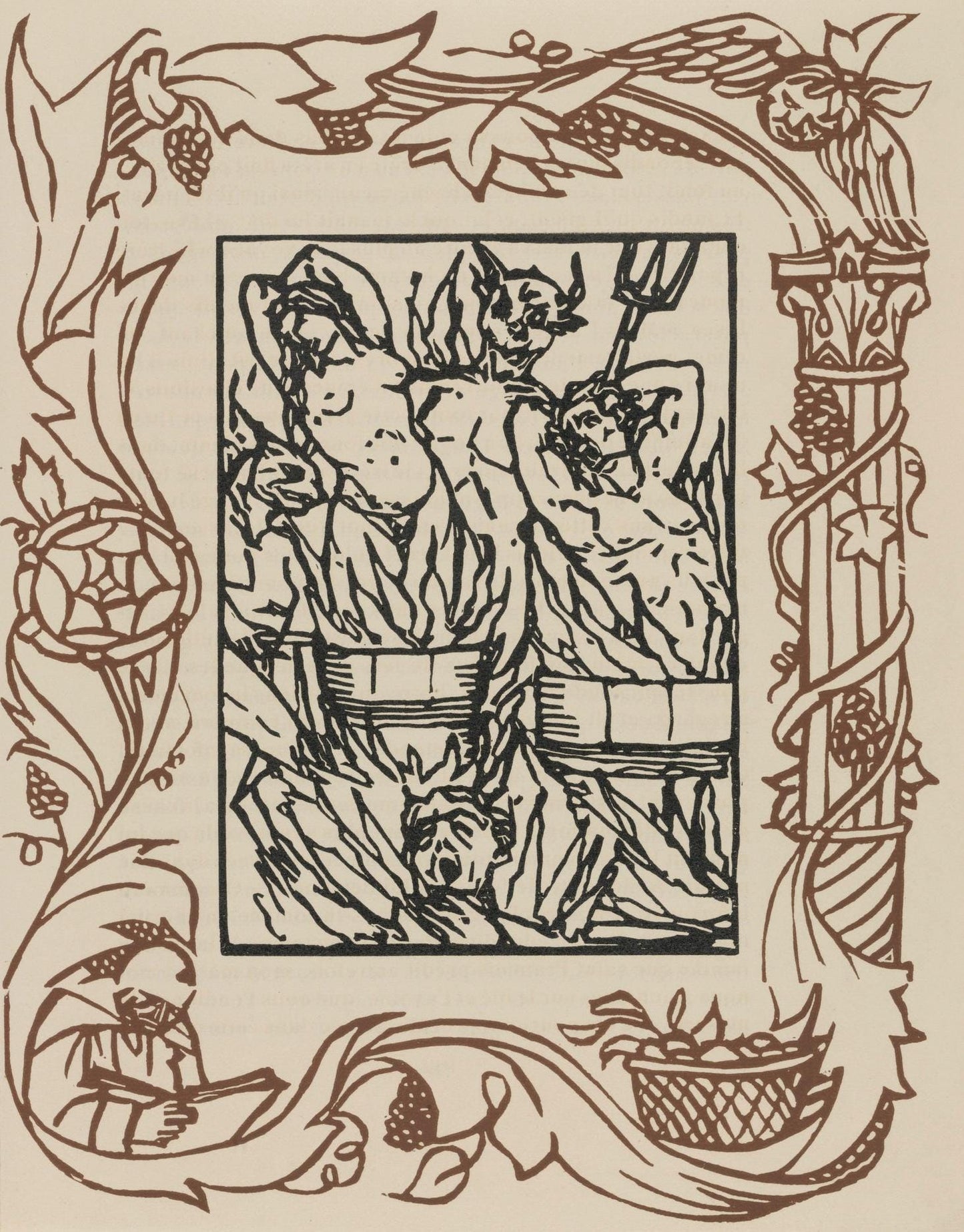 Mile Bernard, Composition (Morane, No. 100), Les Petites Fleurs De St. Franoise, Woodcut