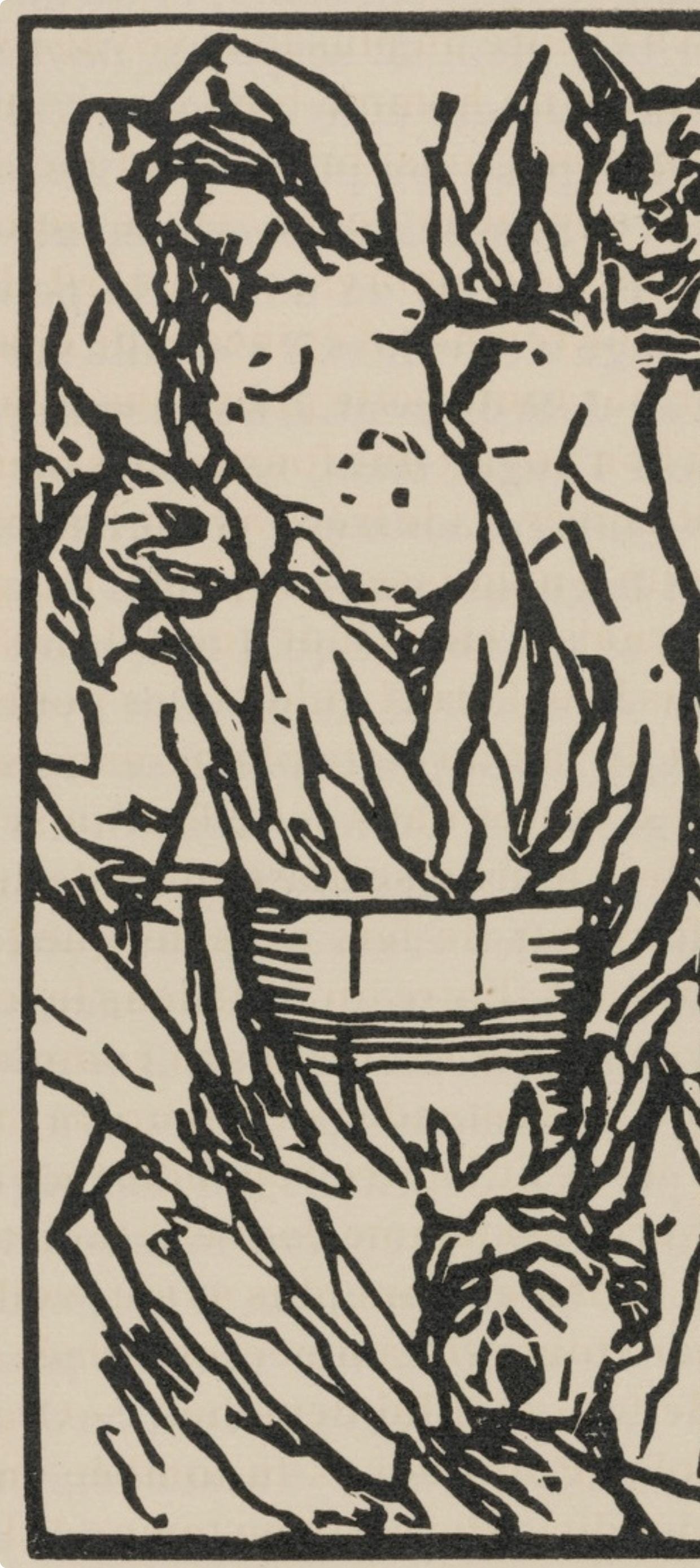 Mile Bernard, Composition (Morane, No. 100), Les Petites Fleurs De St. Franoise, Woodcut