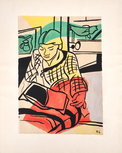 Fernand Lger, Composition, Contrastes, Lithograph