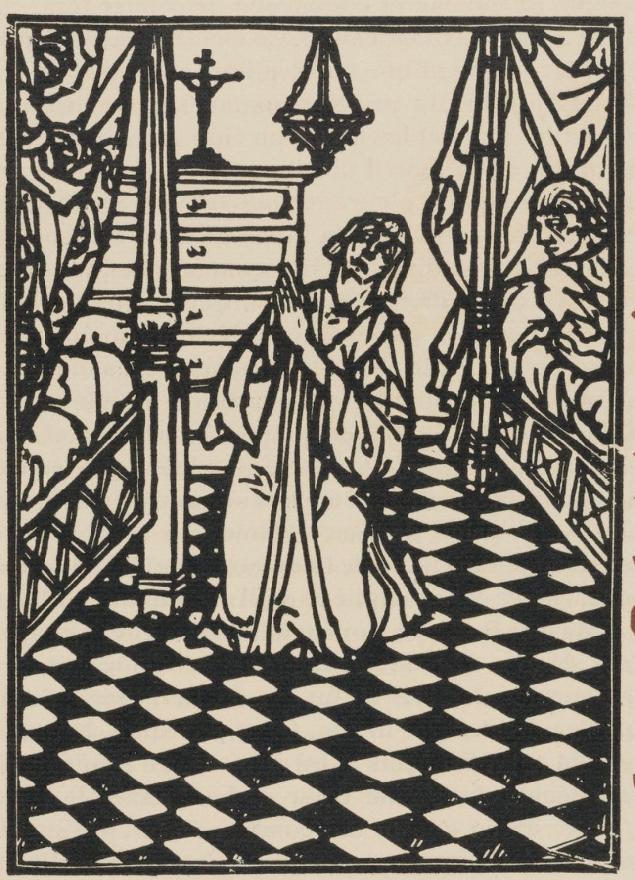 Mile Bernard, Composition (Morane, No. 100), Les Petites Fleurs De St. Franoise, Woodcut