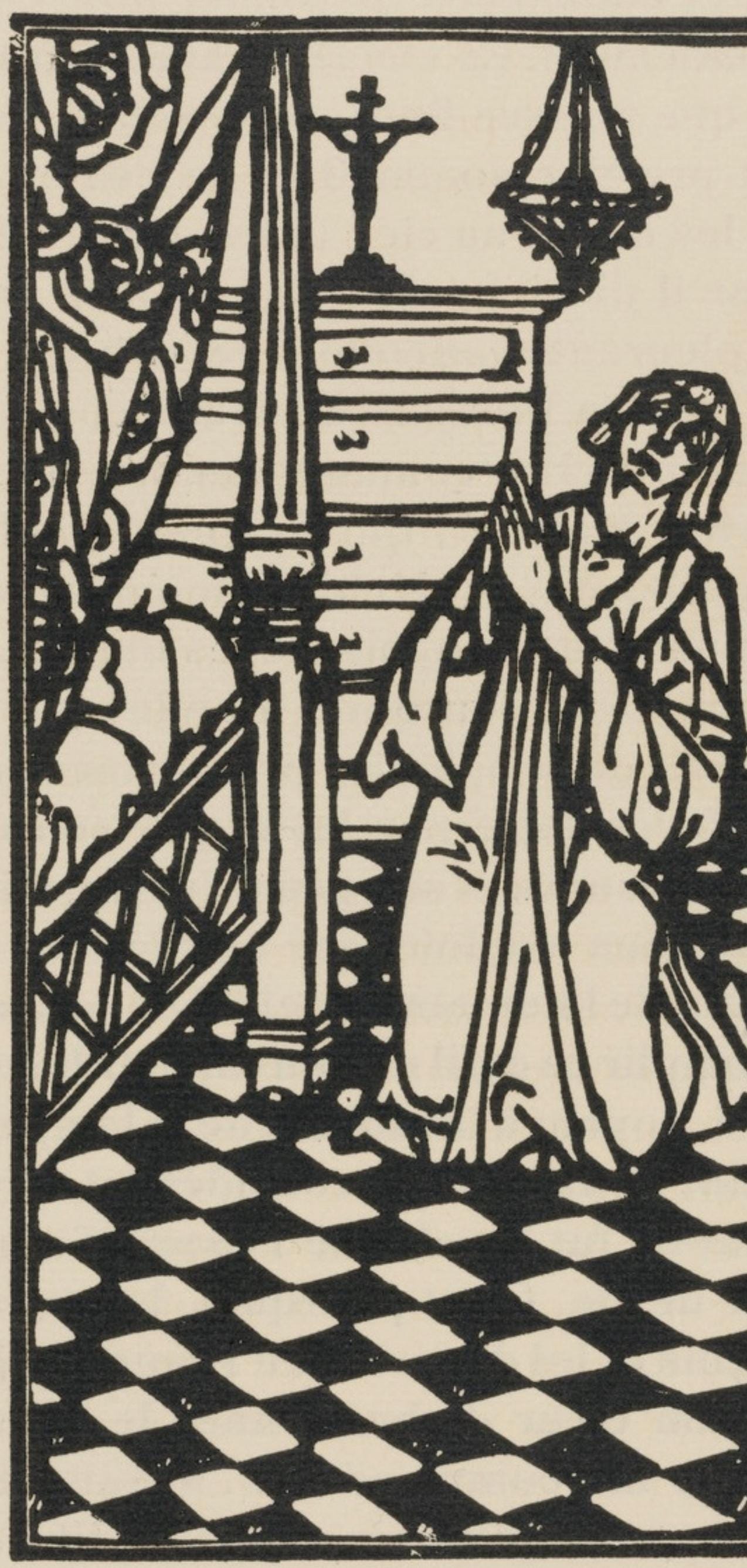 Mile Bernard, Composition (Morane, No. 100), Les Petites Fleurs De St. Franoise, Woodcut