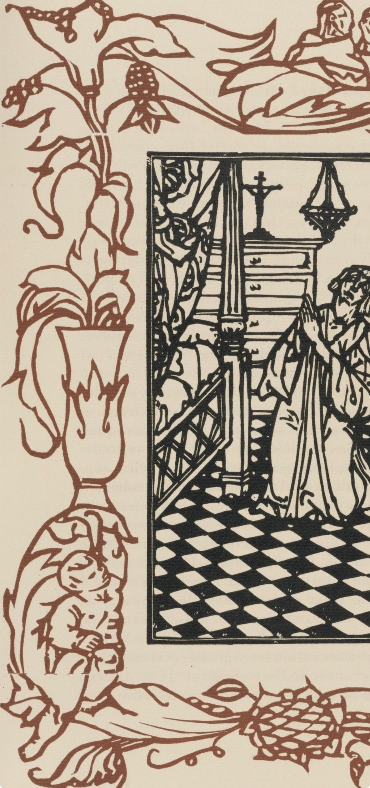 Mile Bernard, Composition (Morane, No. 100), Les Petites Fleurs De St. Franoise, Woodcut