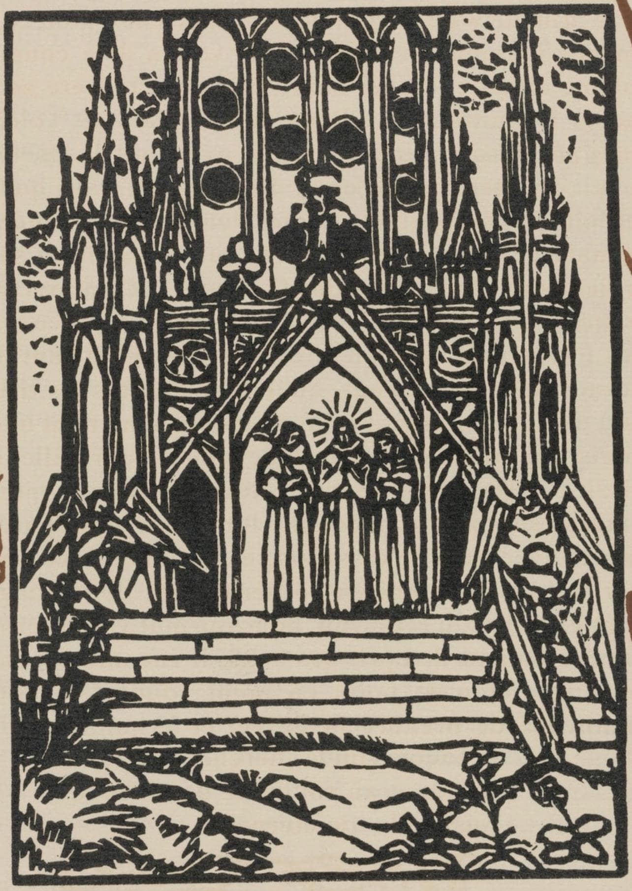 Mile Bernard, Composition (Morane, No. 100), Les Petites Fleurs De St. Franoise, Woodcut
