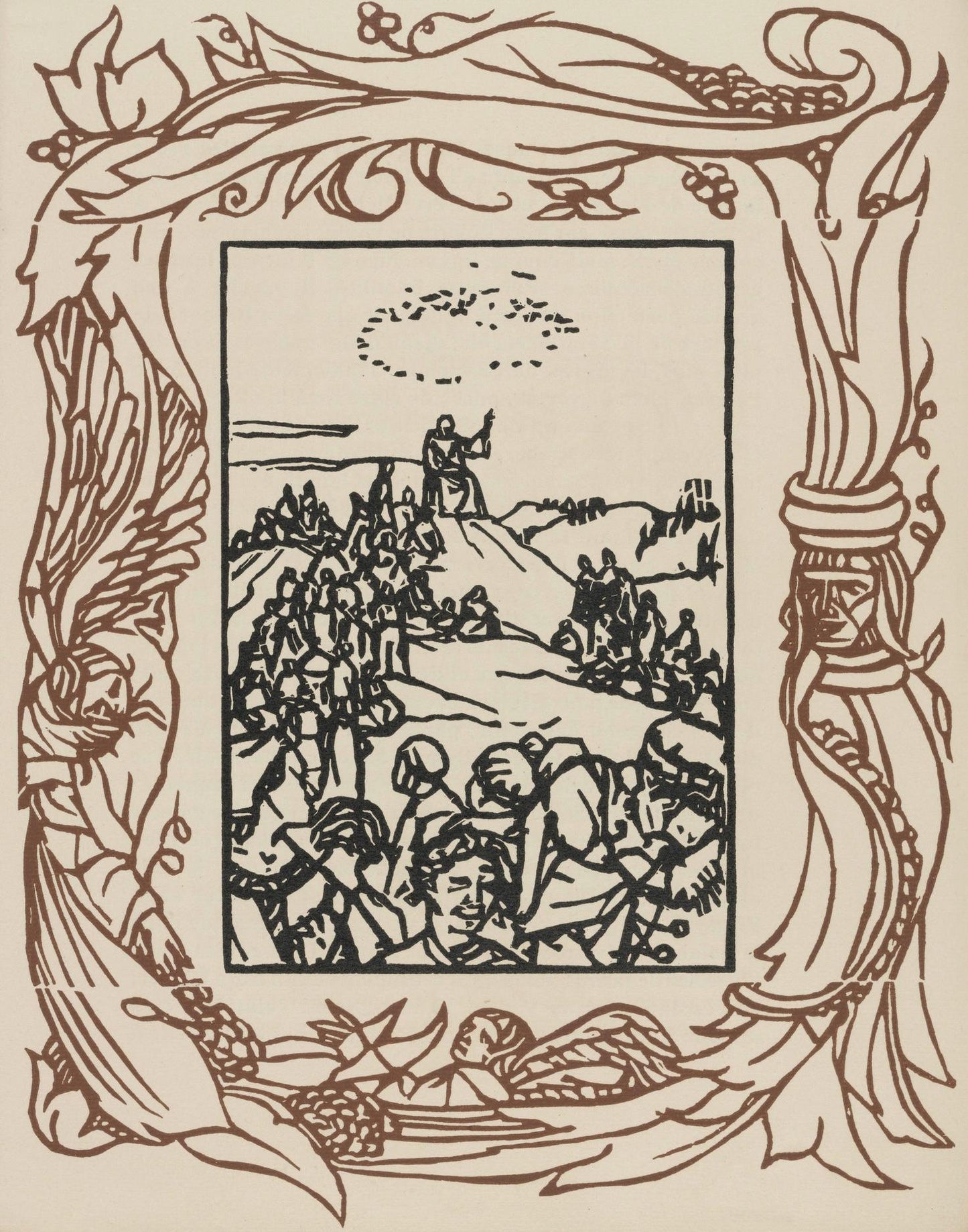 Mile Bernard, Composition (Morane, No. 100), Les Petites Fleurs De St. Franoise, Woodcut