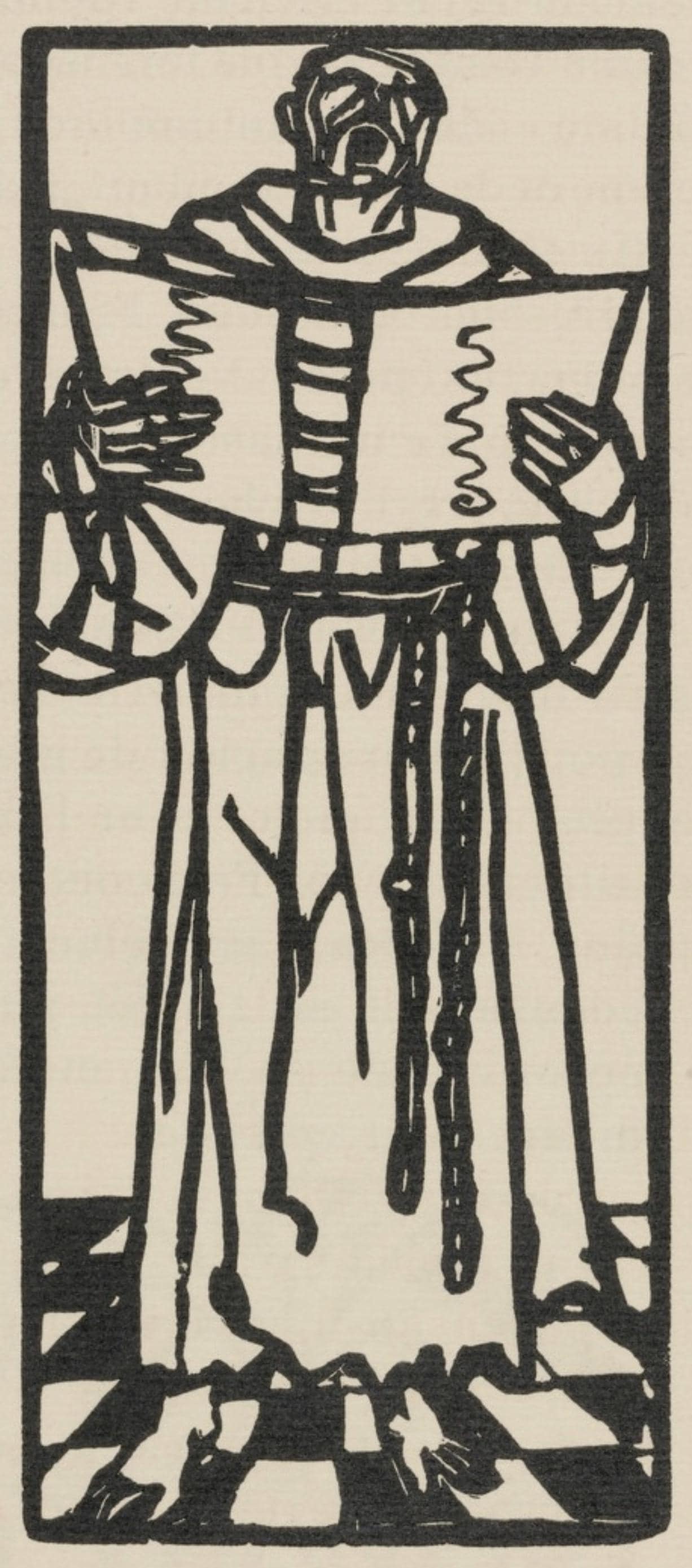 Mile Bernard, Composition (Morane, No. 100), Les Petites Fleurs De St. Franoise, Woodcut