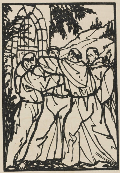 Mile Bernard, Composition (Morane, No. 100), Les Petites Fleurs De St. Franoise, Woodcut