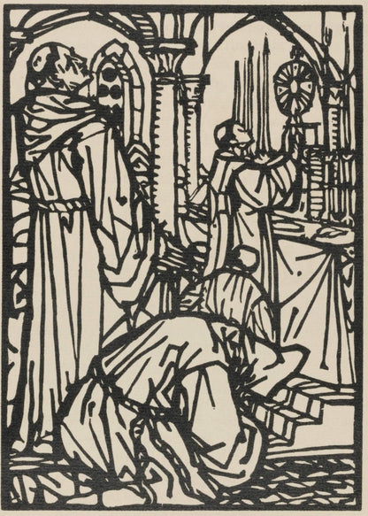 Mile Bernard, Composition (Morane, No. 100), Les Petites Fleurs De St. Franoise, Woodcut