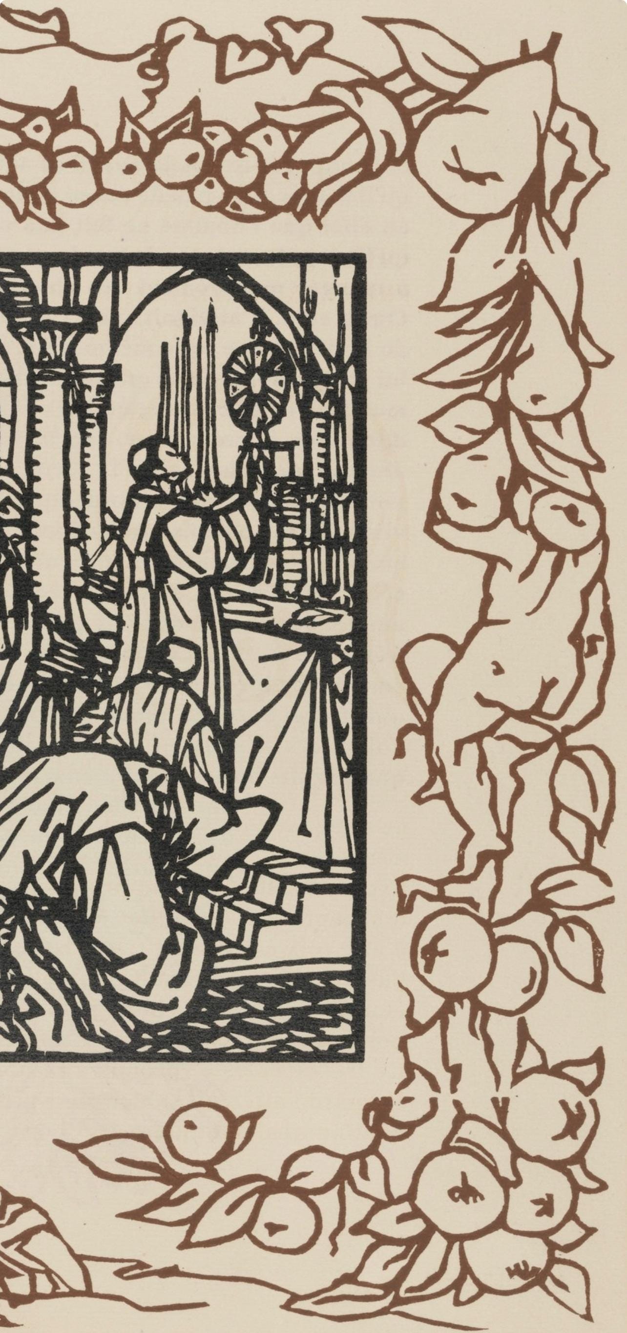 Mile Bernard, Composition (Morane, No. 100), Les Petites Fleurs De St. Franoise, Woodcut
