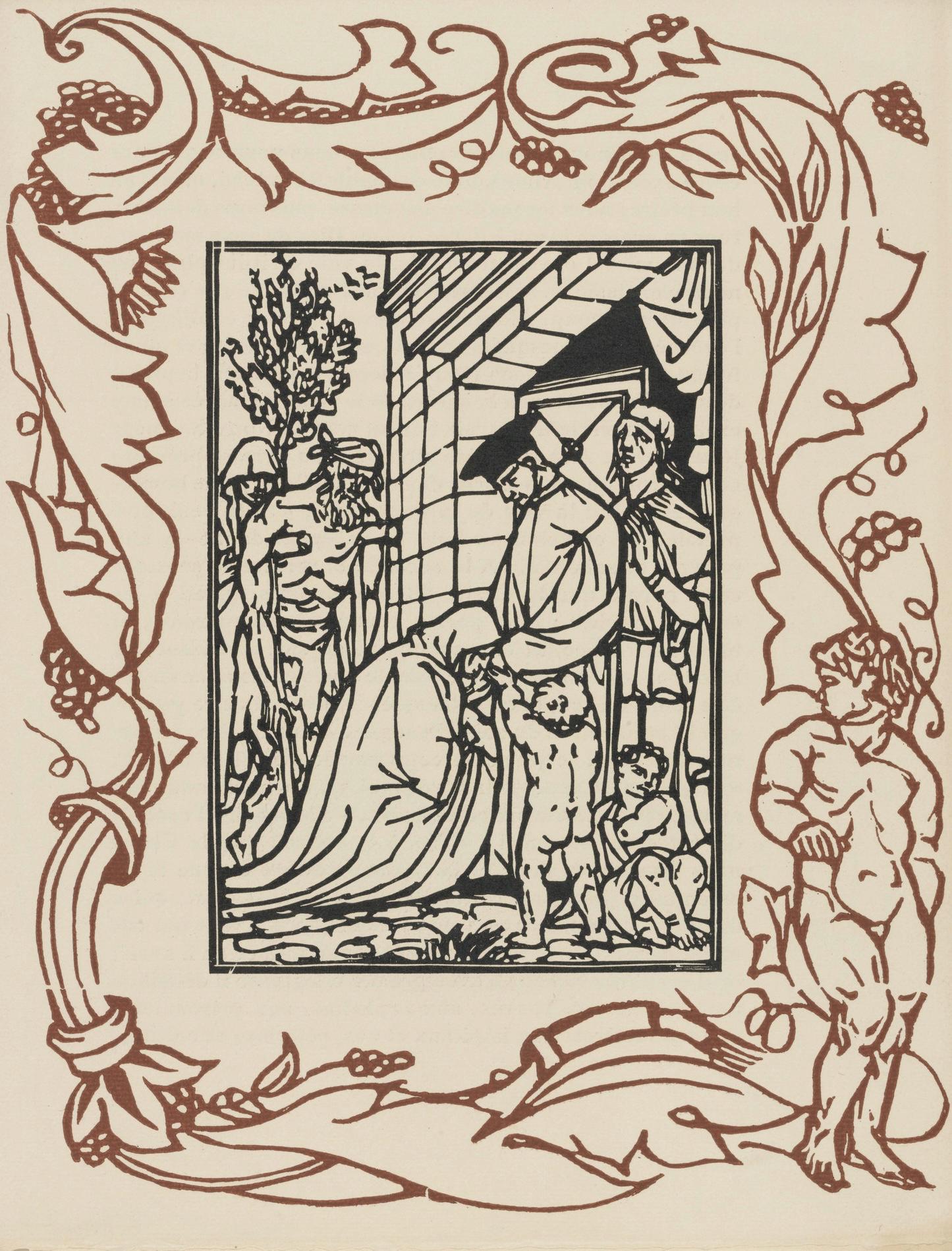 Mile Bernard, Composition (Morane, No. 100), Les Petites Fleurs De St. Franoise, Woodcut