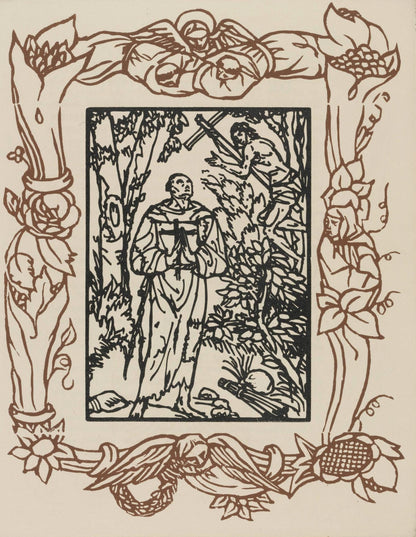 Mile Bernard, Composition (Morane, No. 100), Les Petites Fleurs De St. Franoise, Woodcut