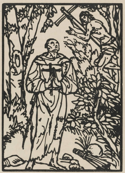 Mile Bernard, Composition (Morane, No. 100), Les Petites Fleurs De St. Franoise, Woodcut