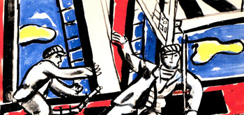 Fernand Lger, Composition, Contrastes, Lithograph