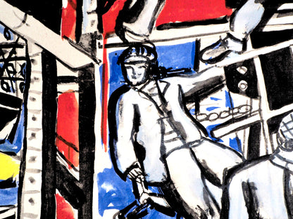 Fernand Lger, Composition, Contrastes, Lithograph