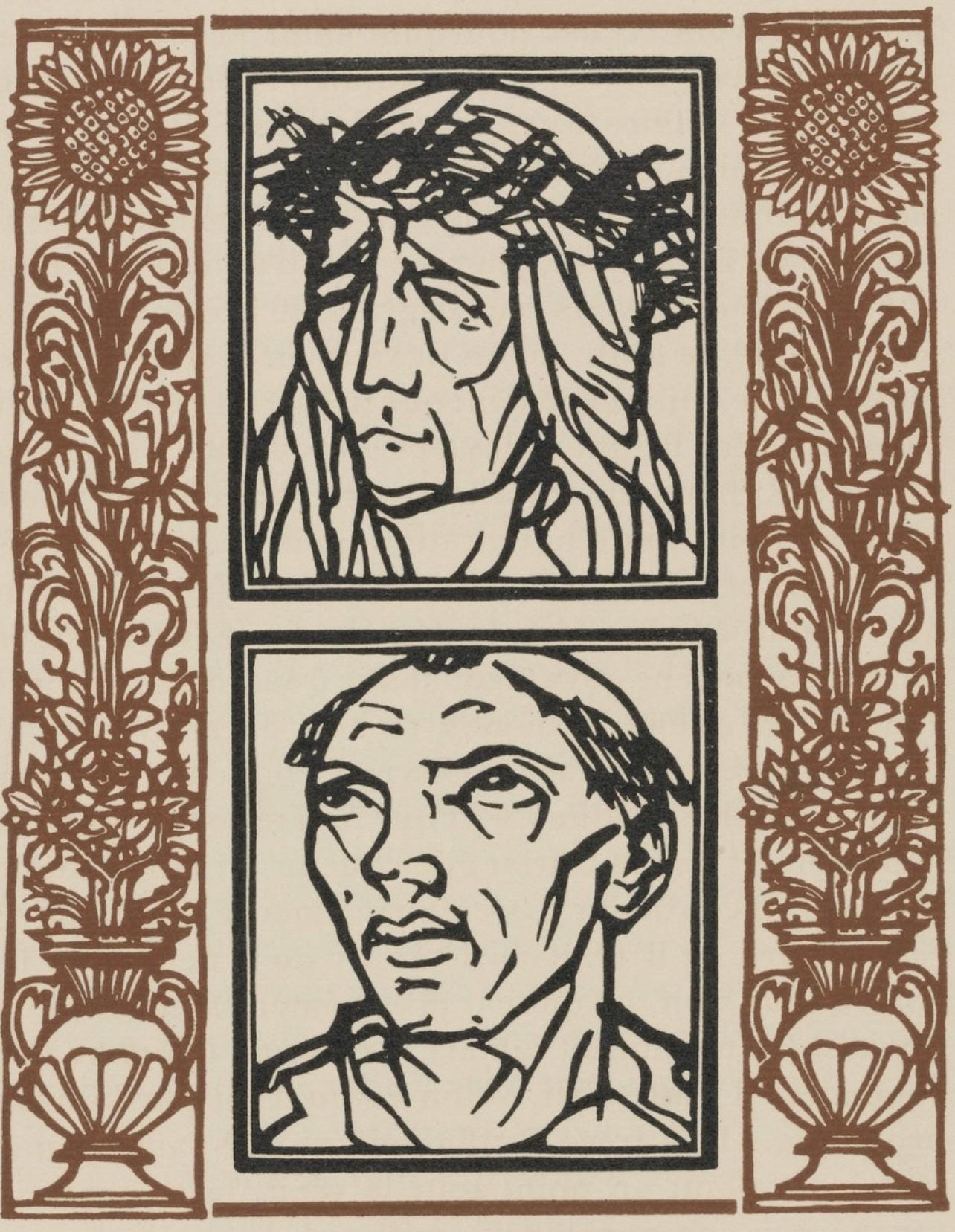 Mile Bernard, Composition (Morane, No. 100), Les Petites Fleurs De St. Franoise, Woodcut
