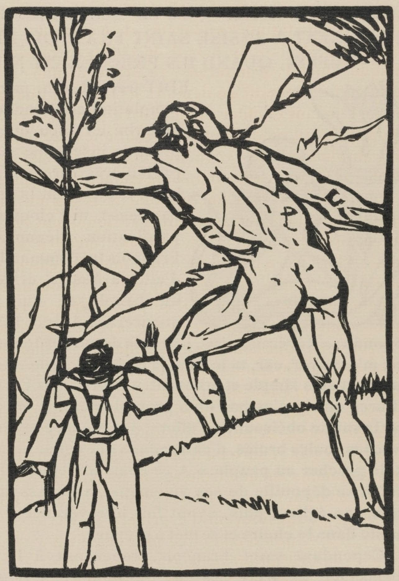 Mile Bernard, Composition (Morane, No. 100), Les Petites Fleurs De St. Franoise, Woodcut