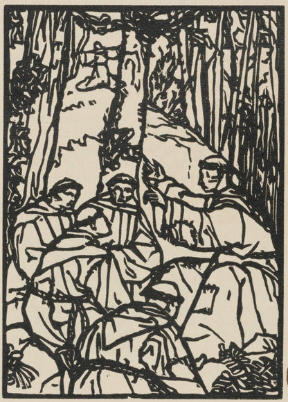 Mile Bernard, Composition (Morane, No. 100), Les Petites Fleurs De St. Franoise, Woodcut