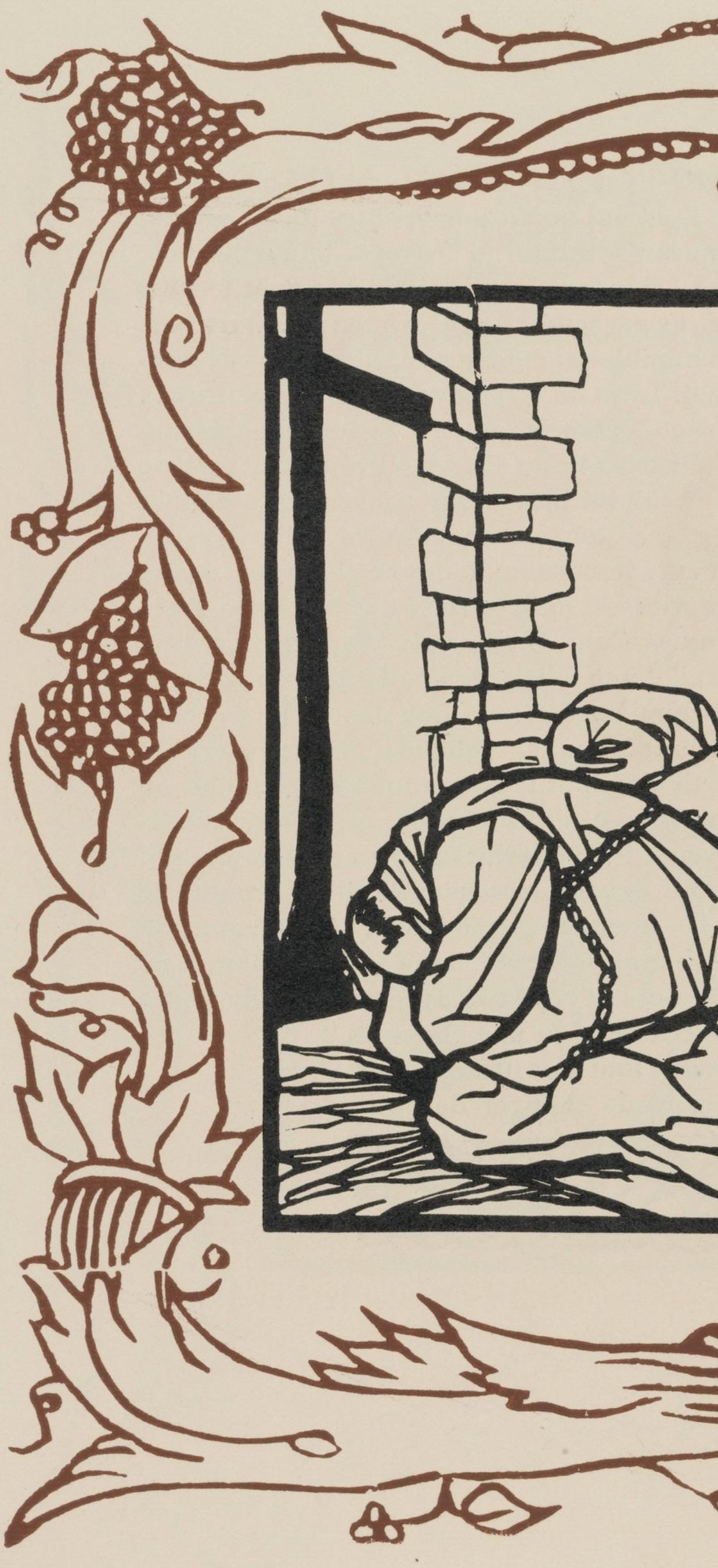 Mile Bernard, Composition (Morane, No. 100), Les Petites Fleurs De St. Franoise, Woodcut