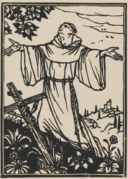 Mile Bernard, Composition (Morane, No. 100), Les Petites Fleurs De St. Franoise, Woodcut