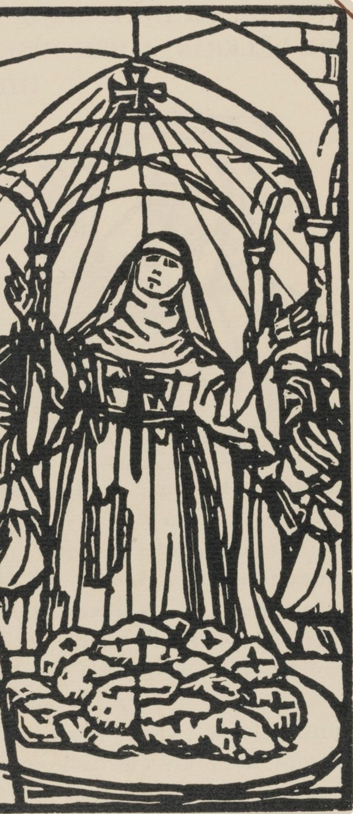 Mile Bernard, Composition (Morane, No. 100), Les Petites Fleurs De St. Franoise, Woodcut