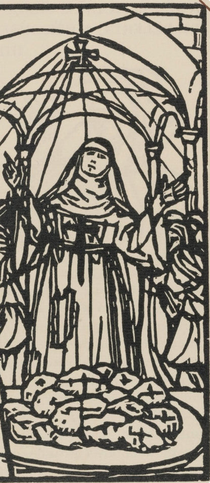 Mile Bernard, Composition (Morane, No. 100), Les Petites Fleurs De St. Franoise, Woodcut