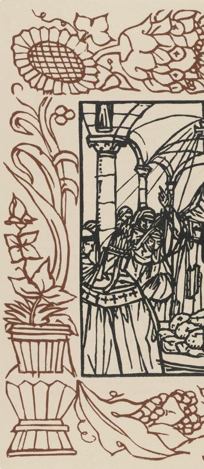 Mile Bernard, Composition (Morane, No. 100), Les Petites Fleurs De St. Franoise, Woodcut