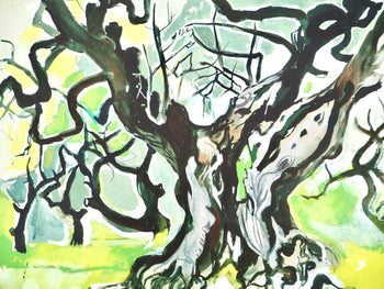Douard Pignon, Composition, Arbres Et Voiles, Lithograph